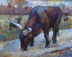 16x20 oil on canvas  buffalo