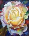 16x20 oil on canvas yellow rose