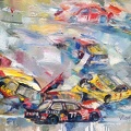 16x20 oil on canvas race