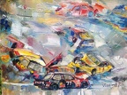 16x20 oil on canvas race