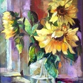 sunflower bouqet oil on canvas 20x24.JPG