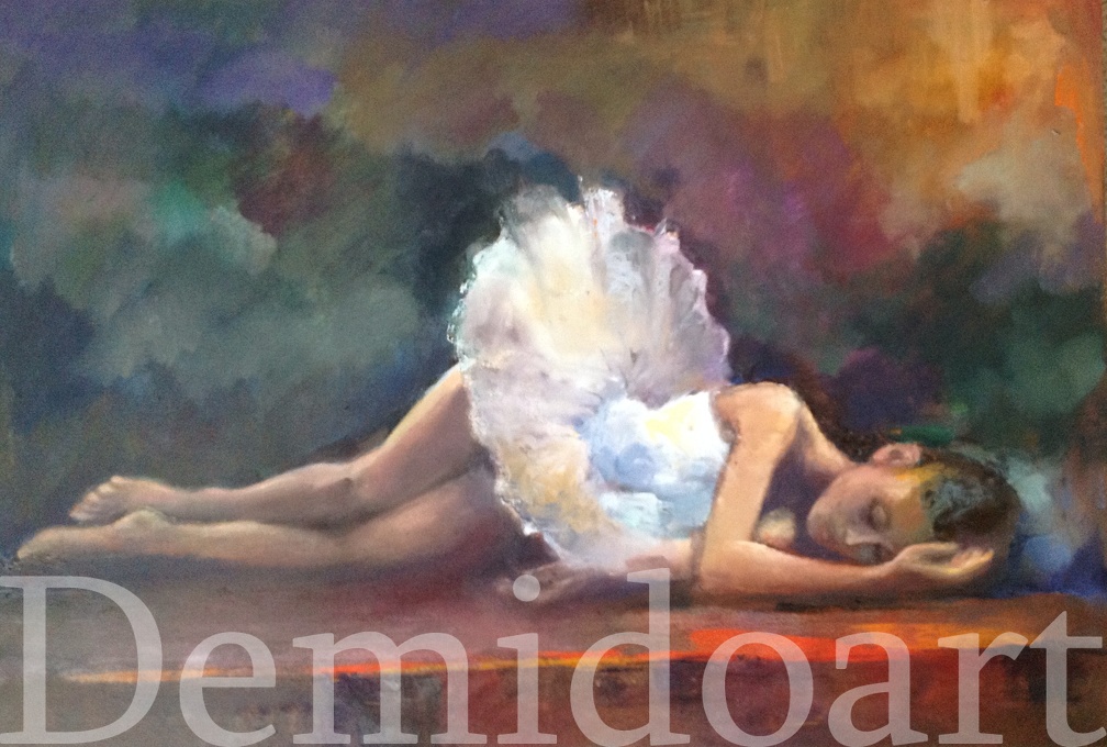ballerina oil on canvas 24x36