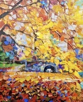 Falls Park,28x34,oil on canvas,Vladimir Demidovich