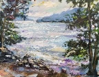 Hartwell lake,11x14,oil on canvas, Vladimir Demidovich