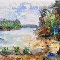 lake,11x14,oil on canvas,Vladimir Demidovich