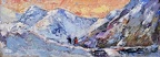 mountains,8x20,oil on canvas,Vladimir Demidovich