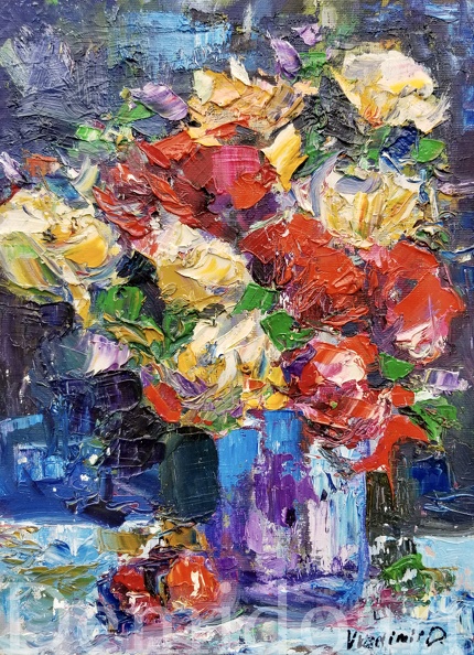 bouquet,9x12,oil on board,Vladimir Demidovich,$100.jpg
