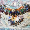 eagle,oil on canvas,Vladimir Demidovich,18x24