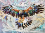 eagle,oil on canvas,Vladimir Demidovich,18x24