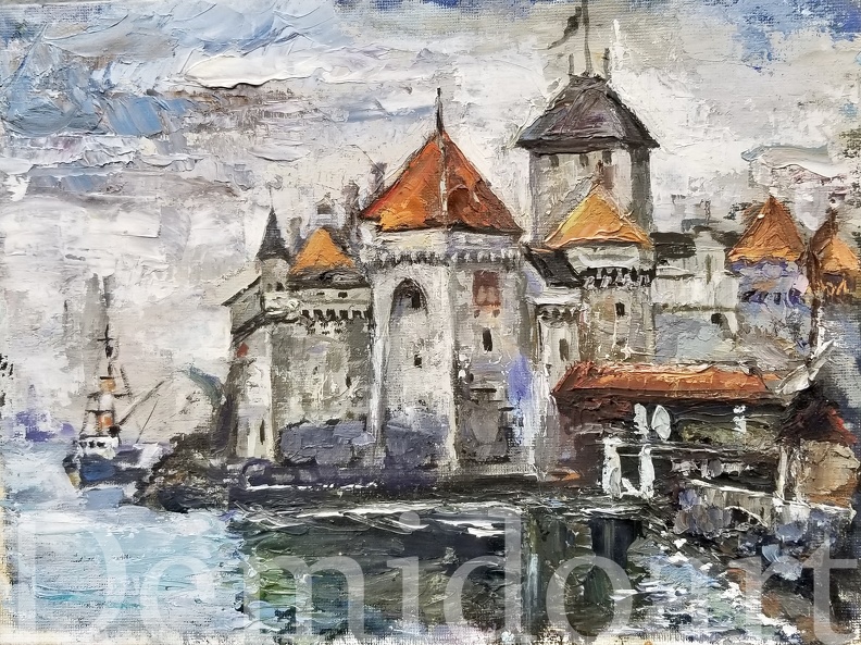 Castle,9x12,Oil on board,Vladimir Demidovich,$100.jpg