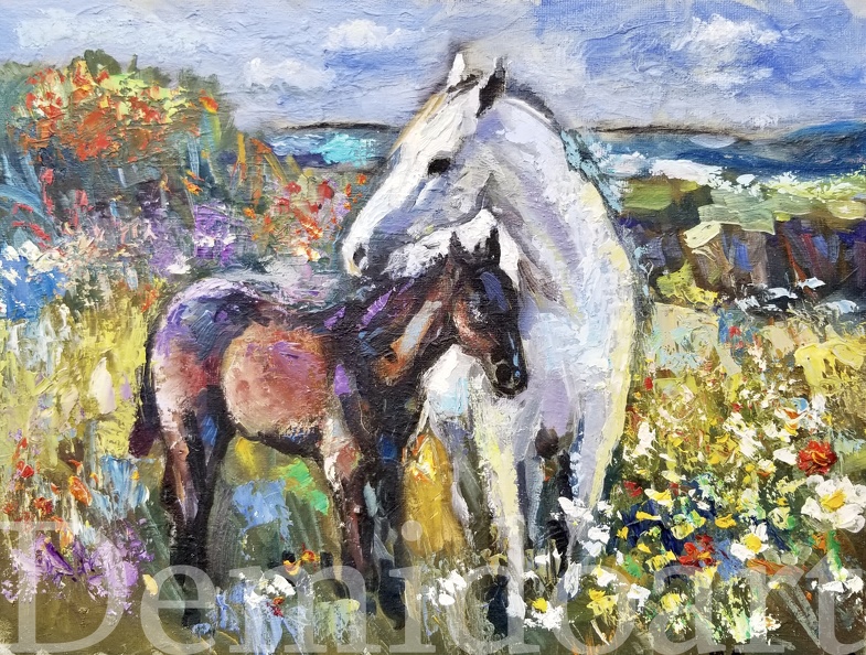 Horses,11x14,oil on board,Vladimir Demidovich,$150.jpg