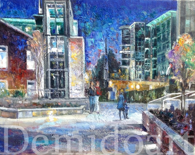 16x20 oil on canvas Greenville in hight