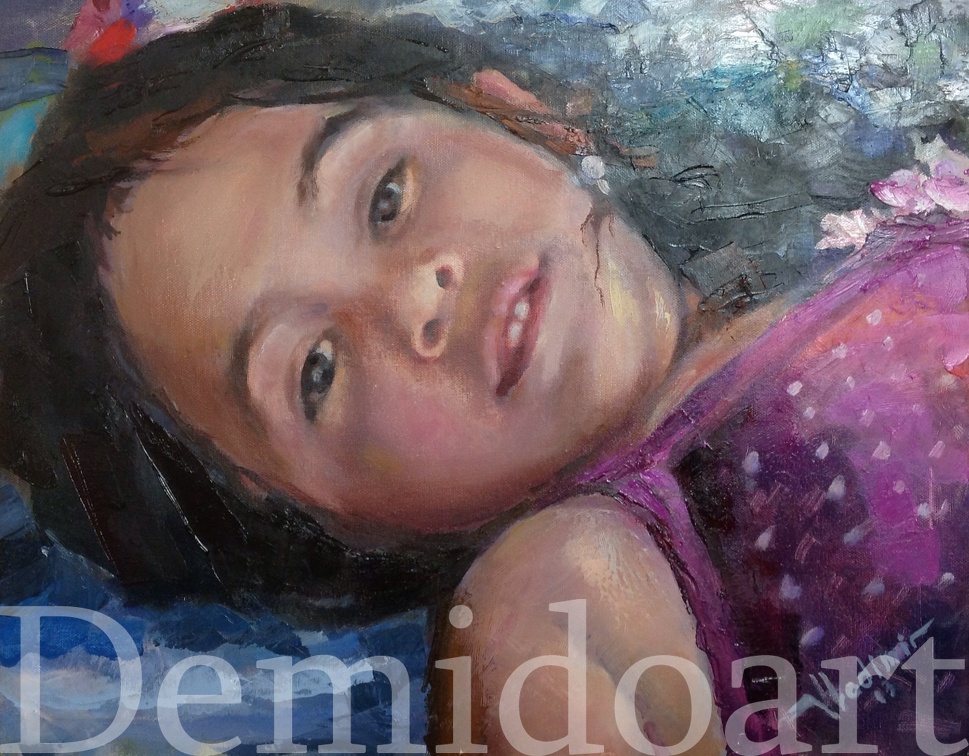 custom portrait  2 oil on canvas  16x20