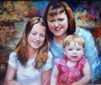 custom portrait oil on canvas 20x24