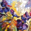 Flowers,oil on canvas 18"x24"