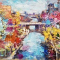 River,12x16,oil on canvas,Vladimir Demidovich